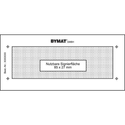 Produktbild für 1/2 DIN A7, Nutzfläche 85 x 27 mm, ungerahmt