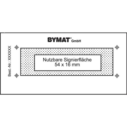 Produktbild für 1/2 DIN A8, Nutzfläche 54 x 16 mm, ungerahmt